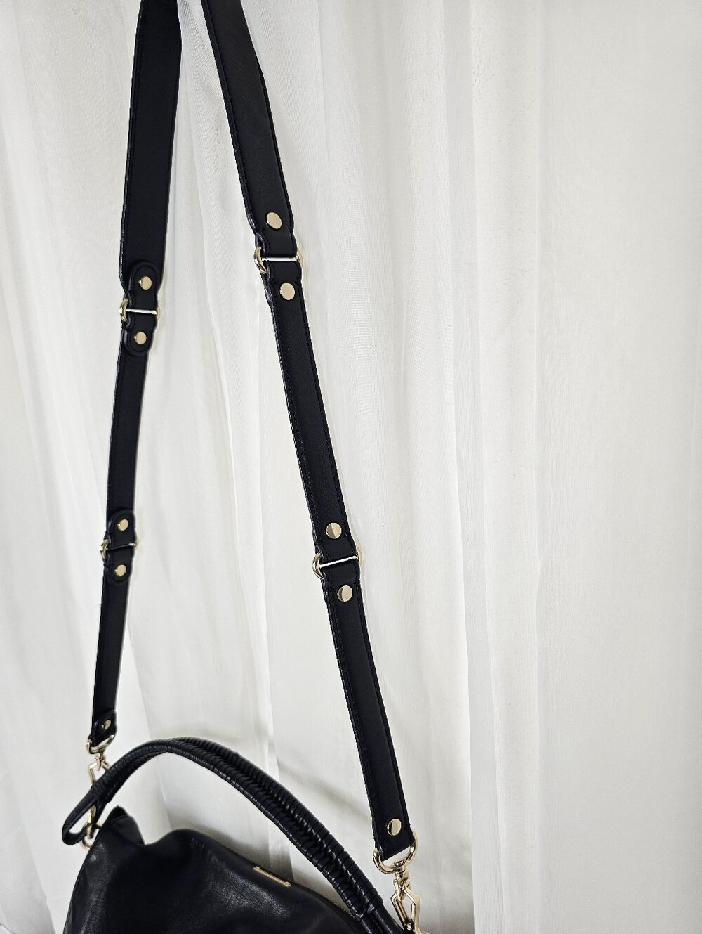 Rebecca Minkoff Black Leather Slouchy Hobo Bag Chic Y2K - Picture 9 of 11